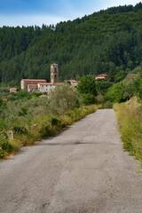 Mountain landscape near Casola in Lunigiana, Tuscany, Italy - 792768721
