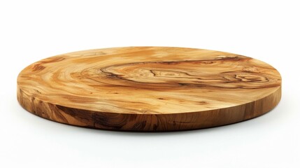 Artistic Round Olive Wood Cutting Board, Stunning round olive wood cutting board featuring beautiful natural swirl patterns, perfect for stylish kitchens and serving.