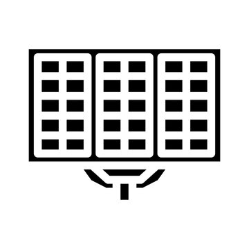 array solar panel glyph icon vector. array solar panel sign. isolated symbol illustration