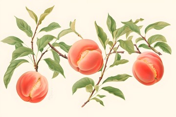 Fruit Illustration In Aquarelle Watercolor Juicy And Colorful Fruitful Art Vibrant Fruit Illustratio
