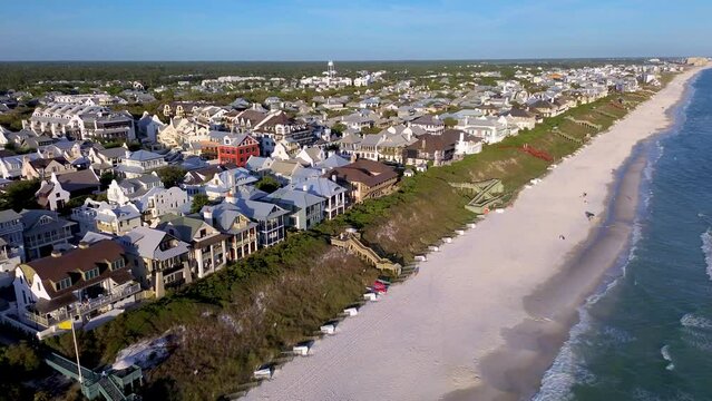 A beautiful drone video flying along the majestic coast of Rosemary Beach Florida!