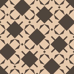Abstract beige background with brown diamond shapes