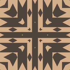 Abstract brown pattern with arrows and points