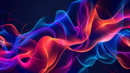 Transparent smoke is incorporated into this abstract template horizontal banner.