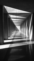 Geometric Play of Light in a Modernist Loft Architectural Photography Artistic Shadows