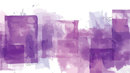 Background with purple watercolor and modern squares