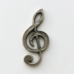 Eighth Note on a Clean White Background. Perfect for Music Staffing and Recording Purposes