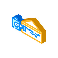 supply air ventilation isometric icon vector. supply air ventilation sign. isolated symbol illustration
