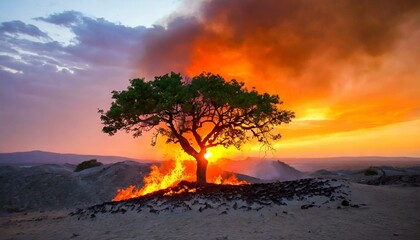 God called Moses from Burning within Bush. Exodus.