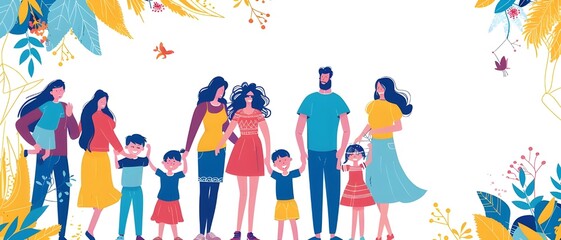 Watercolor International Migrants Day with Unique and Inclusive Design Concepts
