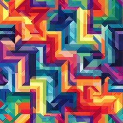 Pixel Art style graphic patterns