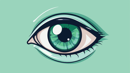Cartoon animated eye symbol. Eyes avatar for emoji gr - obrazy, fototapety, plakaty
