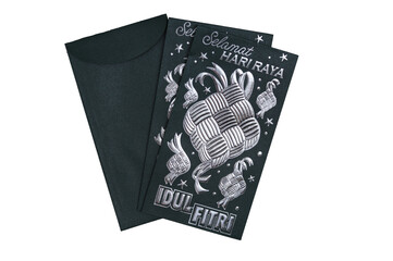 green Eid envelope isolated transparent background png