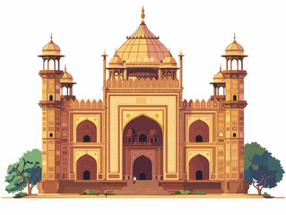 Enchanted Mughal Fort: A Historical Marvel Immersed in Intriguing Detail
