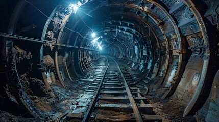 Underground coal mine tour guided by robots highlighting both the industrys past and futuristic automation