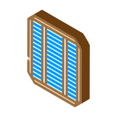 photovoltaic cells solar panel isometric icon vector. photovoltaic cells solar panel sign. isolated symbol illustration