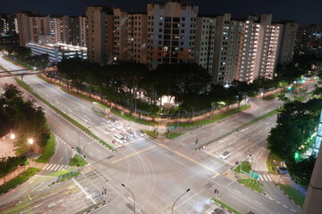 high-resolution photo of light, road, skyline, traffic, street, night, highway, city, skyscraper, urban, cityscape, downtown, dusk, evening, landmark, long exposure, public transport, lights, building