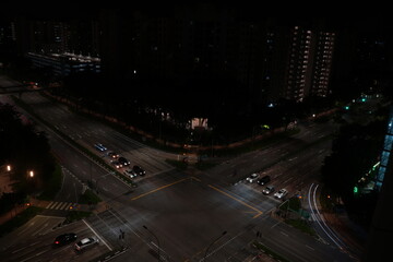 high-resolution photo of light, road, skyline, traffic, street, night, highway, city, skyscraper,...