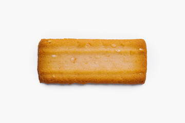 Isolated image of a single butter biscuit