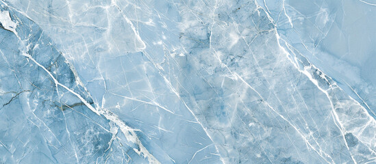 Soft powder blue marble texture with gentle veins of white and light blue, providing a calm and soothing atmosphere