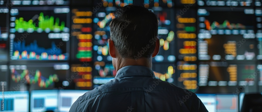 Poster the top trader analyzes projected ticker numbers and graphs running as he looks at projected ticker 