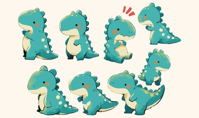 dinosaur clipart vector for graphic resources