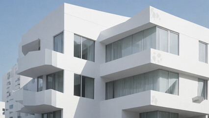 modern apartment building country