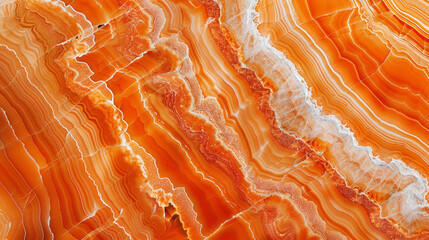 Vibrant Tangerine Orange Marble, Bright Waves and Bold Patterns - obrazy, fototapety, plakaty