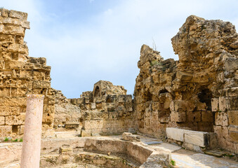 Remains of the antique City Salamis an Iron Age city kingdom and an ancient city in the east of the Mediterranean island of Cyprus 7