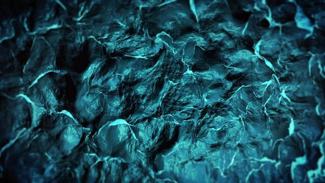 Abstract Scifi Planet Surface Background/ Animation of an abstract background with landscape surface and depth of field
