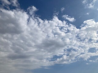 blue sky with clouds