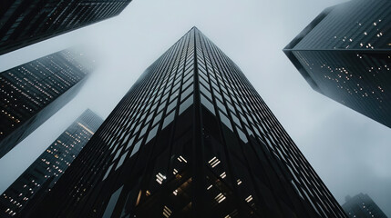 Finance District Skyscrapers, Urban Landscape Photo
