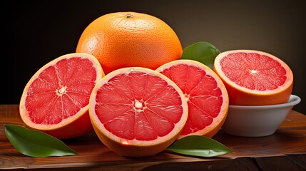 grapefruit close up look