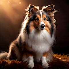 Fototapeta premium Shetland Sheepdog puppy