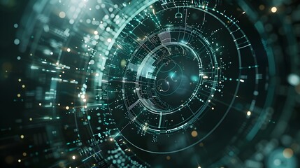 circular technology background