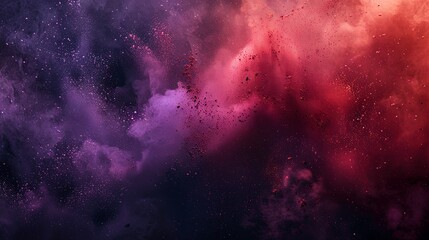 Vivid Hues of Joy: Holi Powder Burst in the Dark