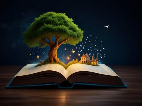 maginative Journey: Exploring a Fantasy World Within the Pages , Educational posters, library promotions, literacy campaign materials