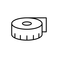 Ruler outline icons, minimalist vector illustration ,simple transparent graphic element .Isolated on white background