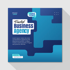 Business agency corporate social media post template