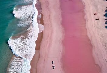 pink beach