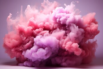 explosion of colored smoke