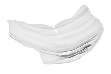 smear of transparent cosmetic gel. On an empty background. PNG