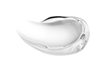 smear of transparent cosmetic gel. On an empty background. PNG
