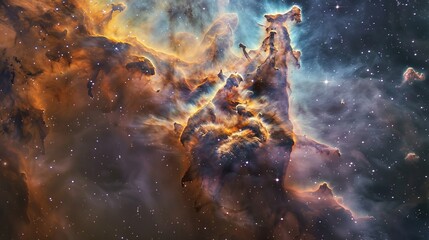 Fototapeta na wymiar Interstellar Reverie: A Marvelous Voyage Through the Endless Starry Expanse
