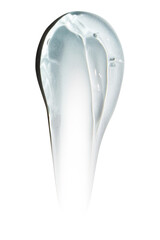 smear of transparent blue cosmetic gel. On an empty background. PNG