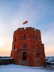 Gediminas Castle Tower in winter