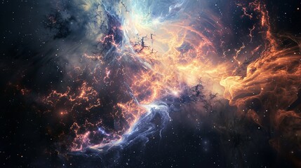 Obraz na płótnie Canvas Brilliant Starlight: A Journey of Enchantment Through the Starry Skies