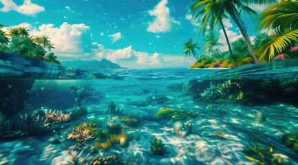Ocean Tropical Scene