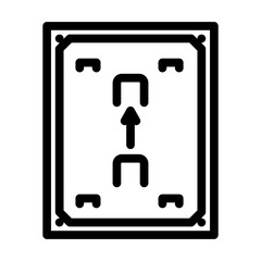 Obraz premium center stake croquet game line icon vector. center stake croquet game sign. isolated contour symbol black illustration