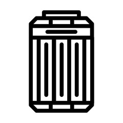 fuel rods nuclear energy line icon vector. fuel rods nuclear energy sign. isolated contour symbol black illustration